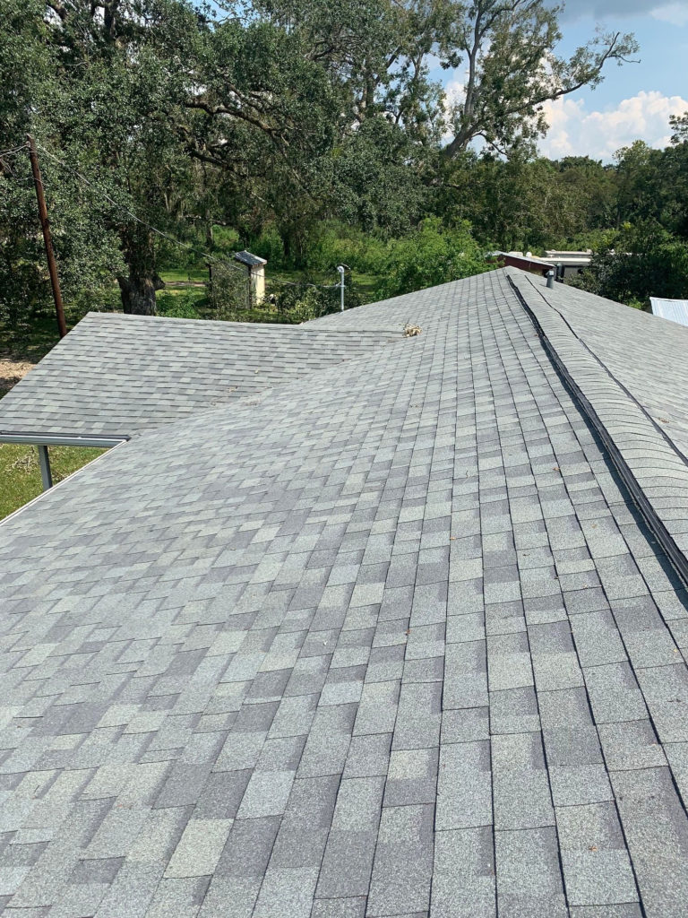 shingles replaced by a roofing contractor in angelton